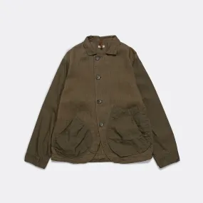 Linen Chino Cloth x Gabardine RINGOMAN Coverall - Khaki