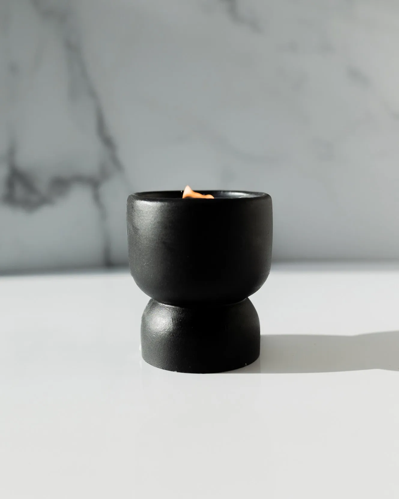 Love By The Moon Black Coconut Soy Wax - Black Pedestal
