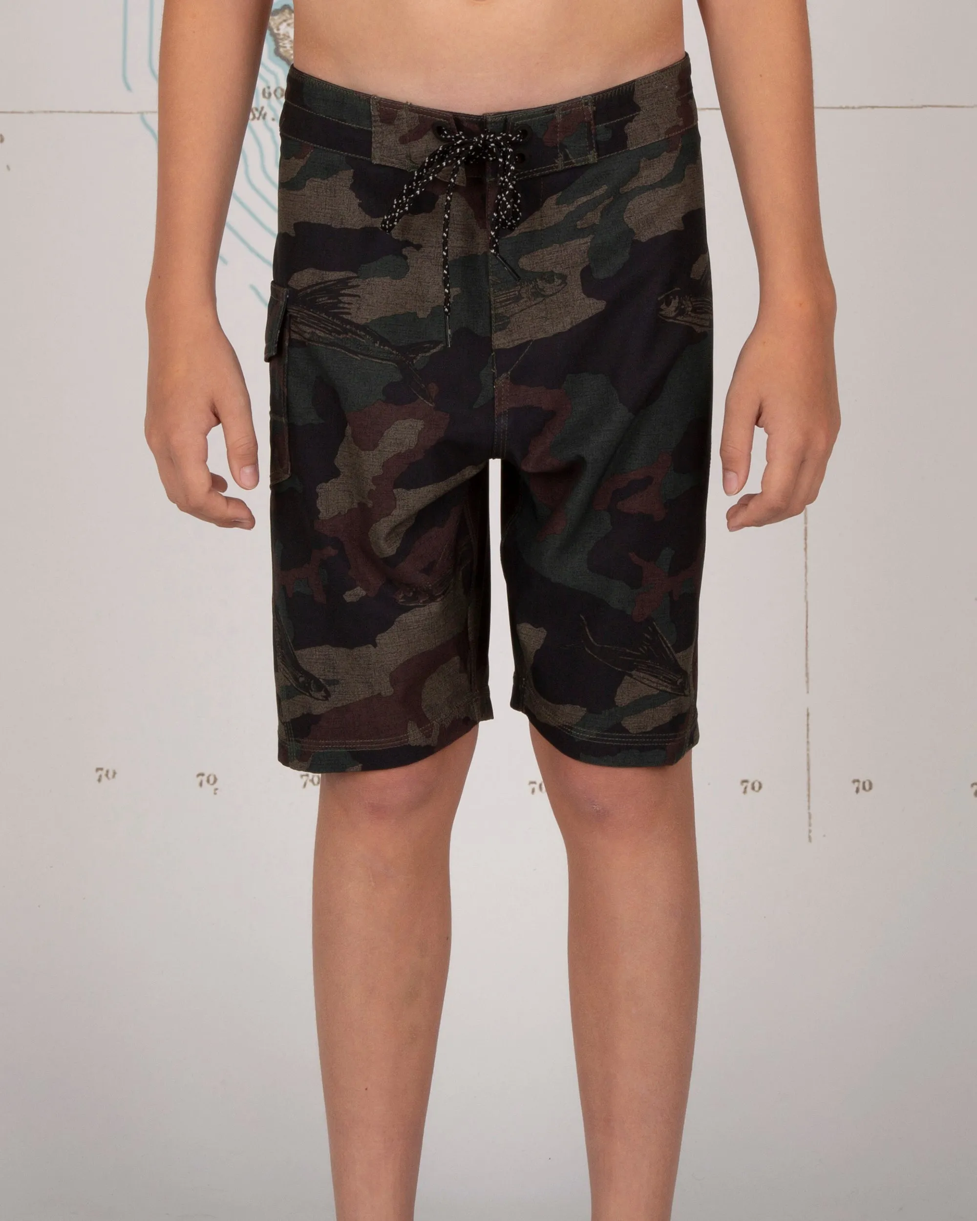 Lowtide Boys Camo Boardshort