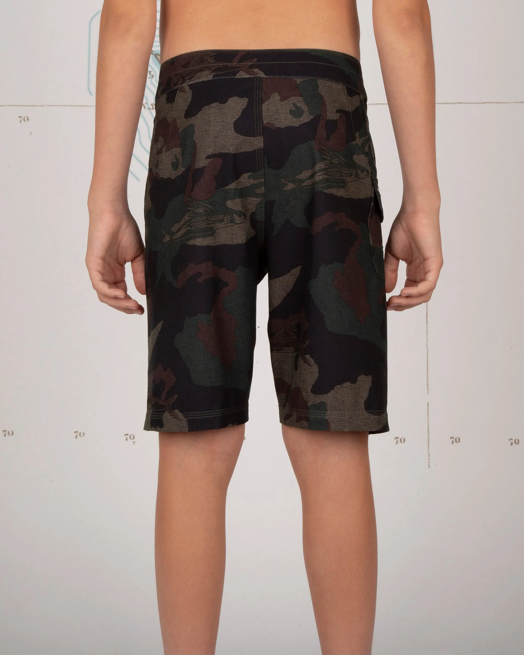 Lowtide Boys Camo Boardshort