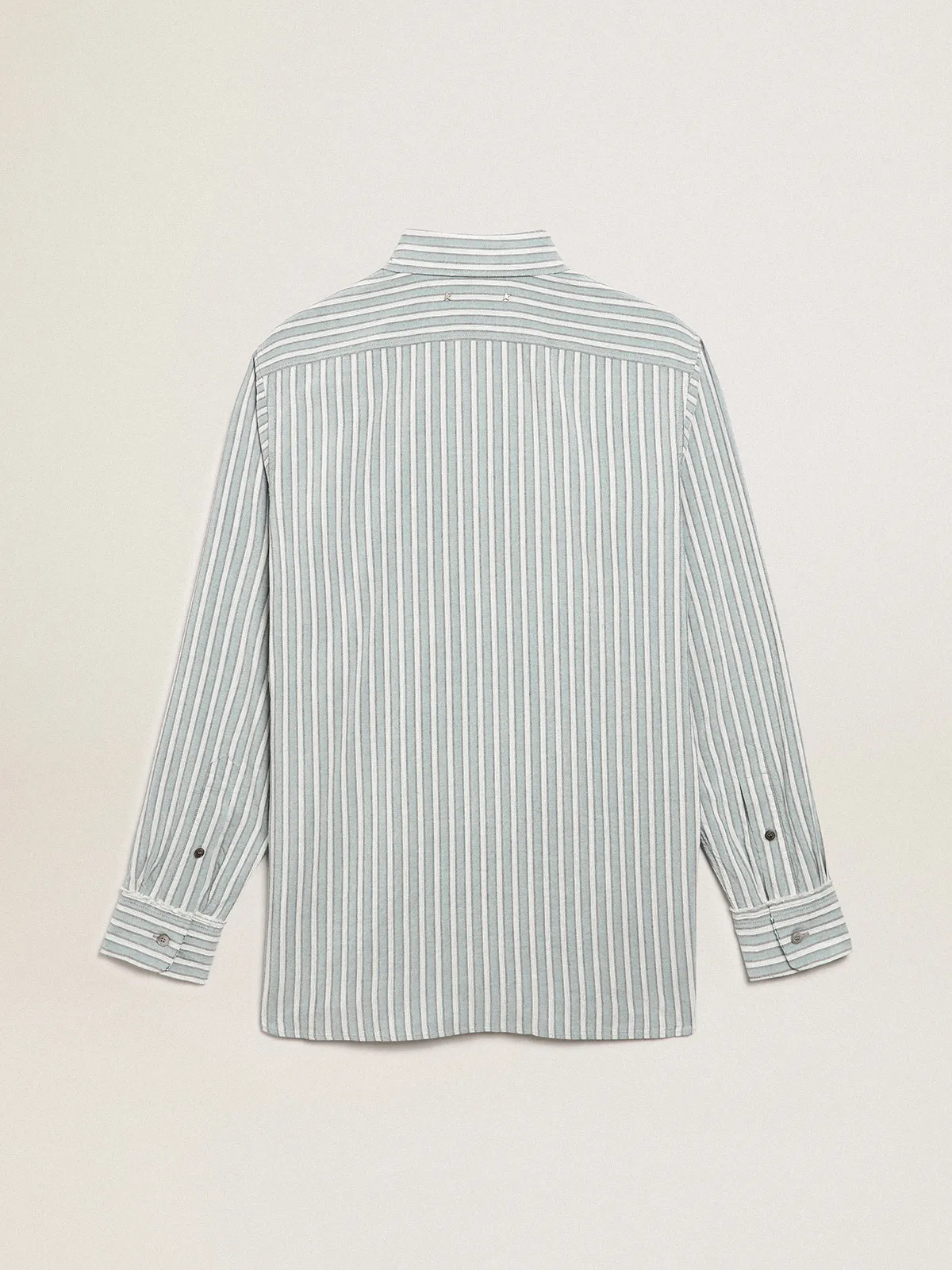 Men's shirt in viscose with stripes