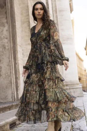 Miss June Ariana Long Sleeves Long Dress