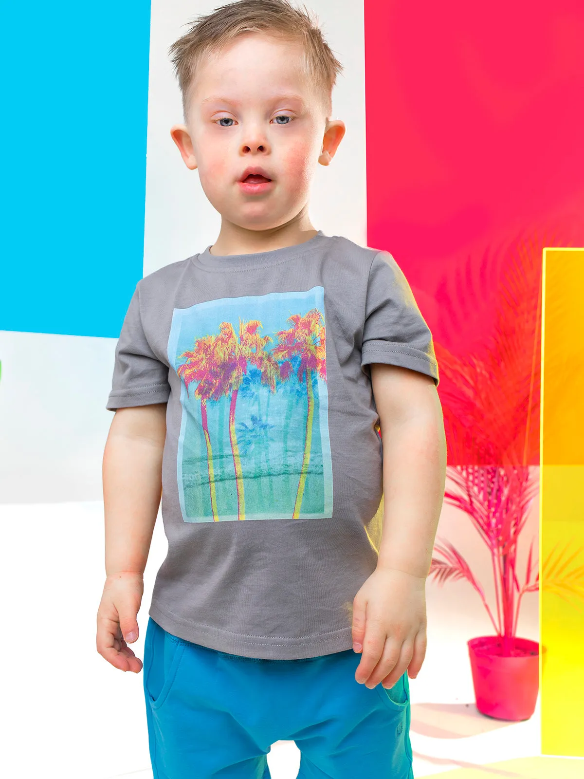 Neon Palm Tee