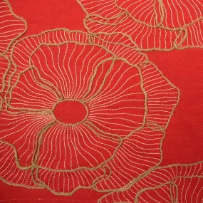 NEW - BEDFORD - LINED JACQUARD EMBROIDERY FLORAL PATTERN WINDOW CURTAIN