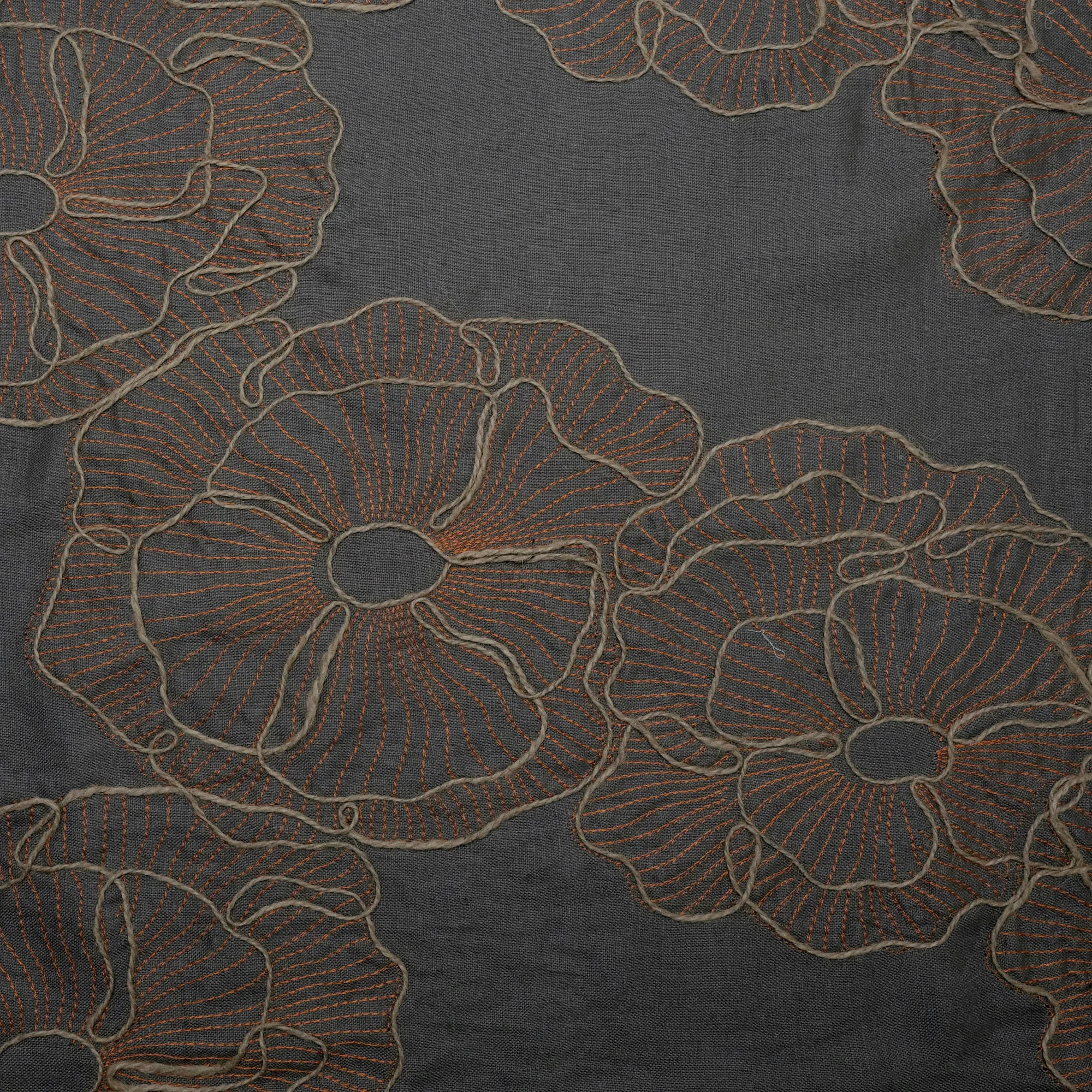 NEW - BEDFORD - LINED JACQUARD EMBROIDERY FLORAL PATTERN WINDOW CURTAIN