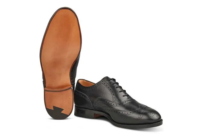 Norfolk Brogue Oxford City Shoe - Black