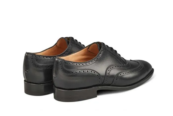 Norfolk Brogue Oxford City Shoe - Black