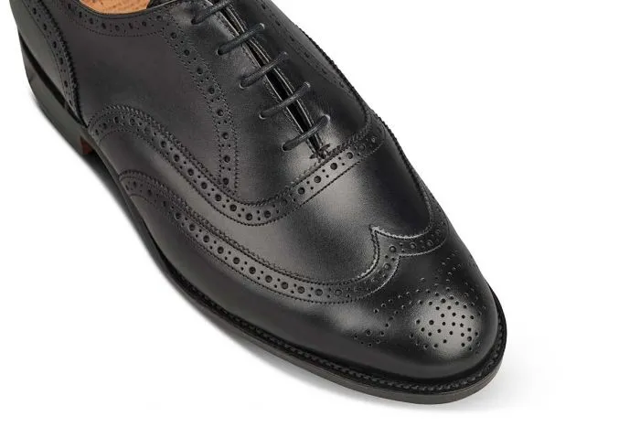 Norfolk Brogue Oxford City Shoe - Black