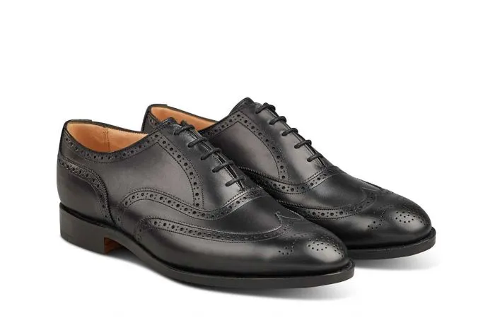Norfolk Brogue Oxford City Shoe - Black