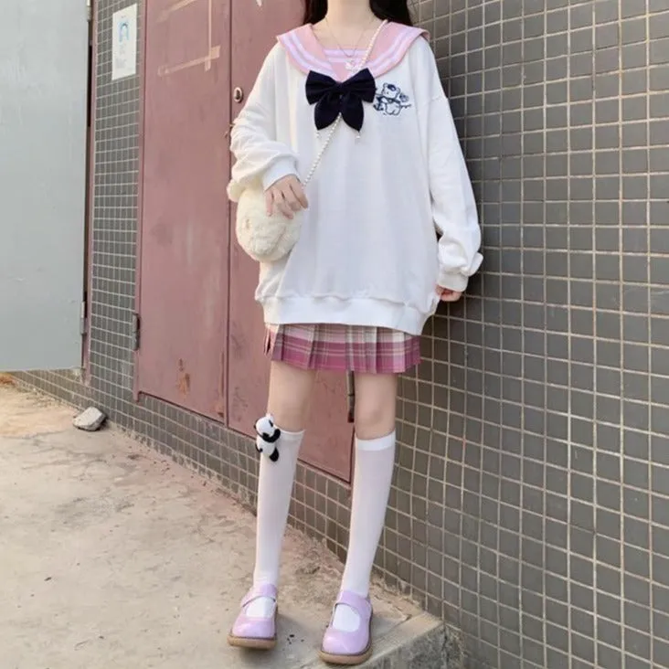 "SWEETIE" COLLARED SWEATER