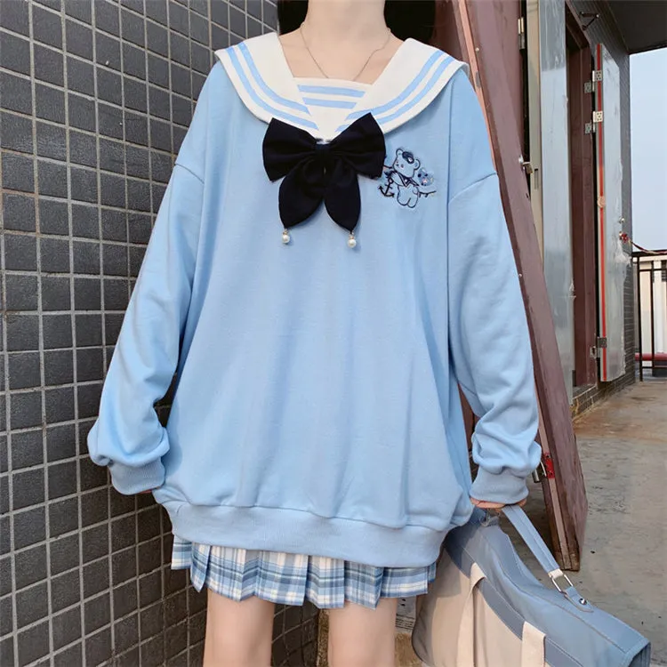 "SWEETIE" COLLARED SWEATER