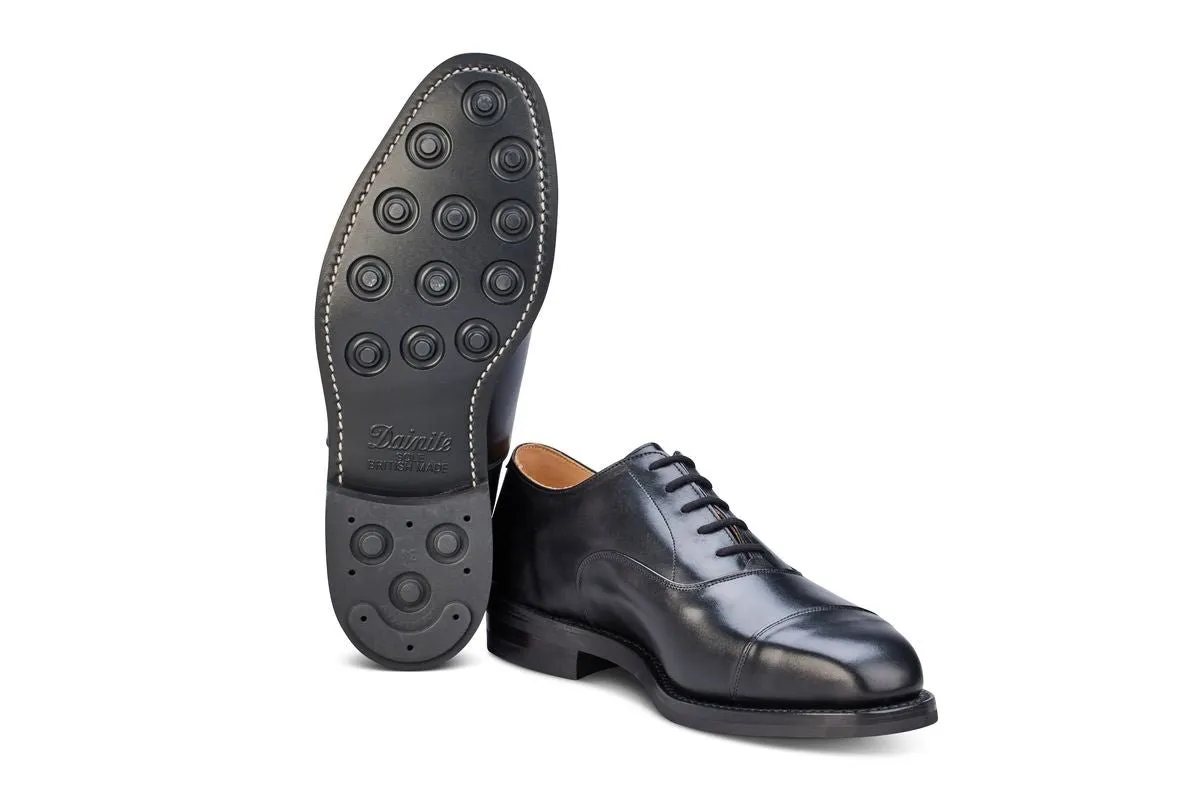 Regent Plain Toecap Oxford City Shoe - Black