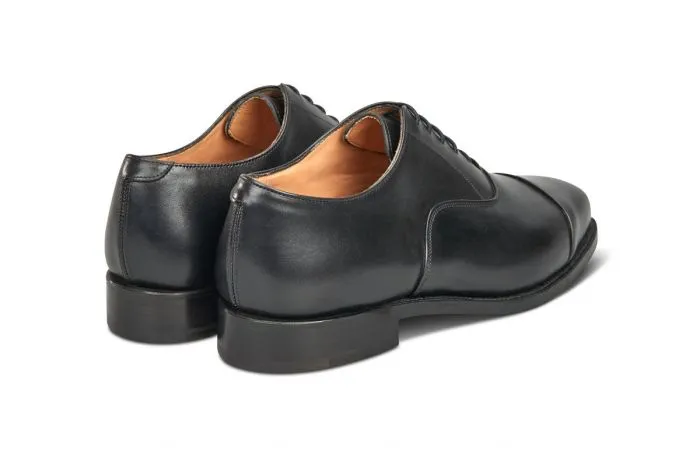 Regent Plain Toecap Oxford City Shoe - Black
