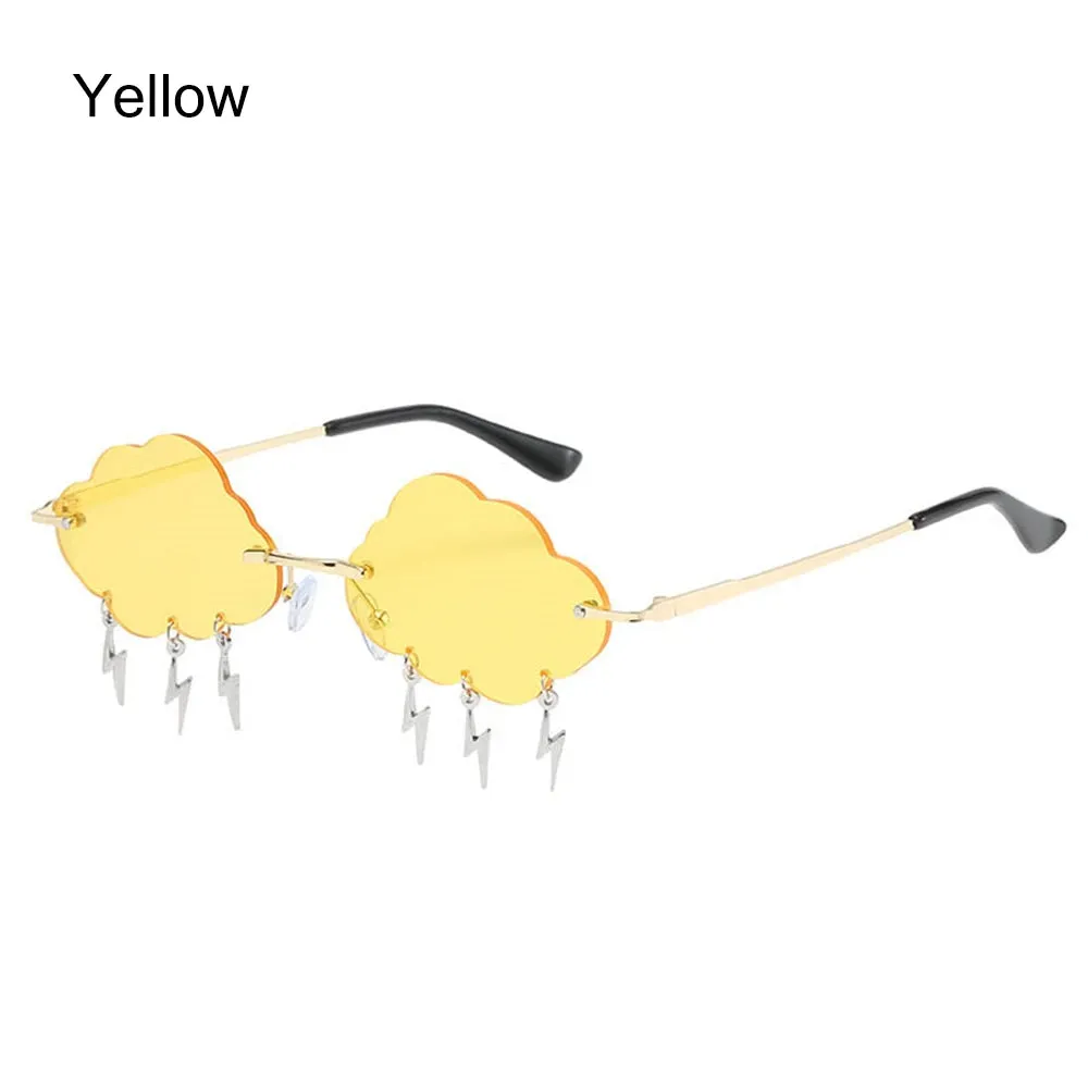 Retro Rimless Cloud Sunglasses