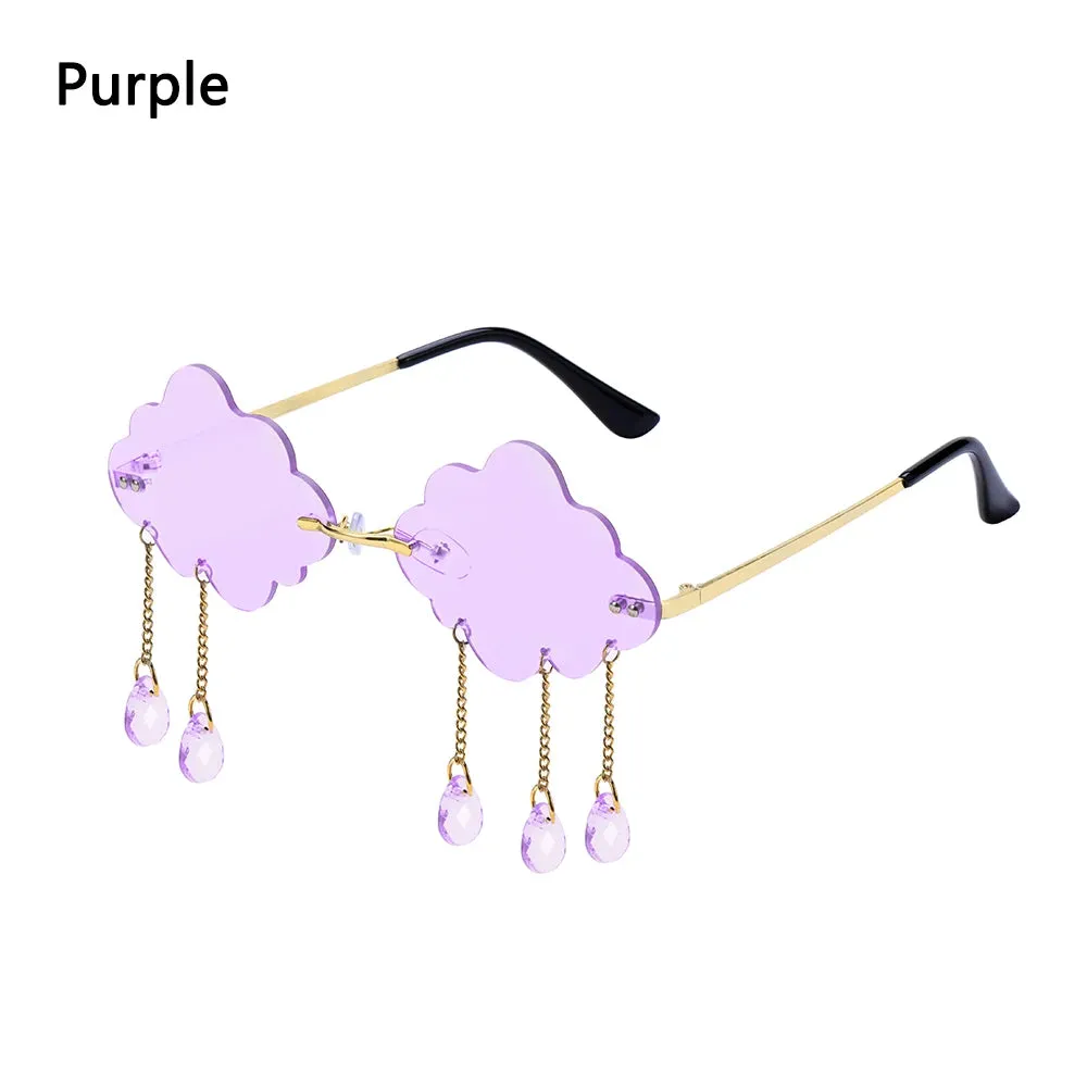Retro Rimless Cloud Sunglasses