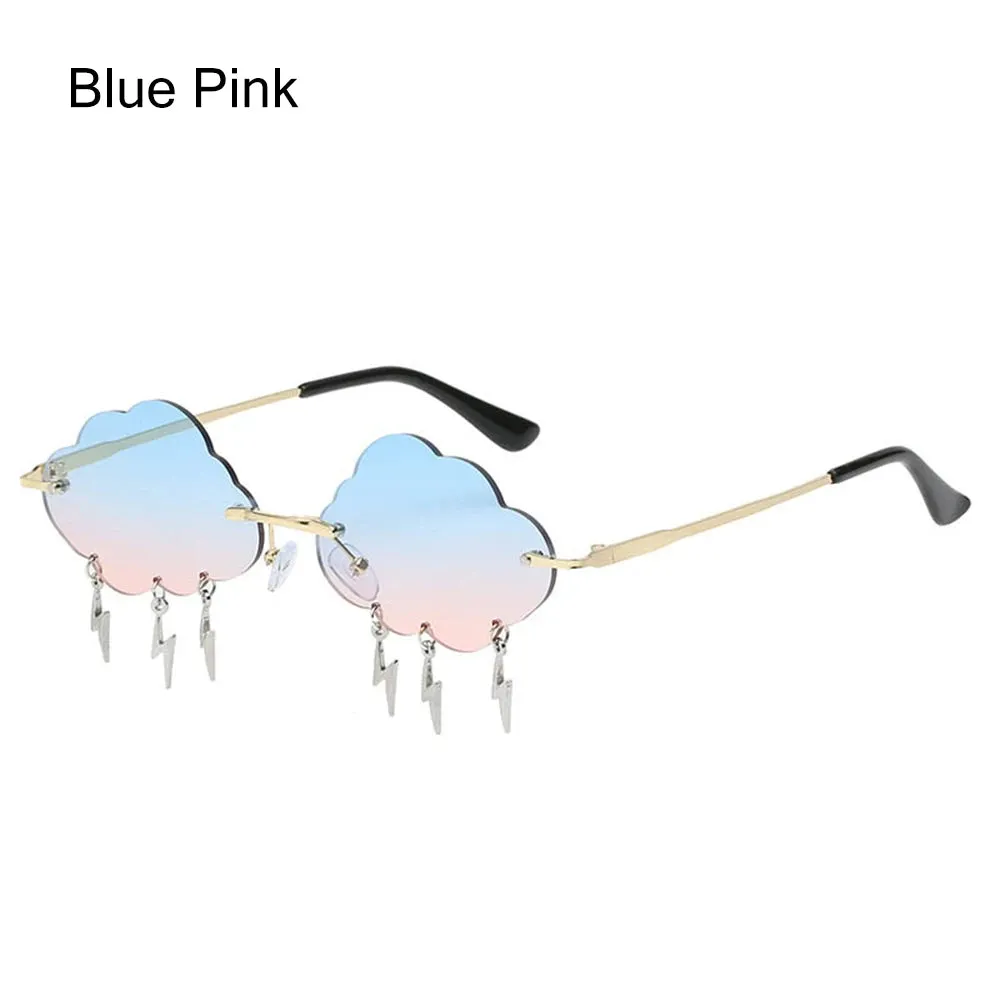 Retro Rimless Cloud Sunglasses