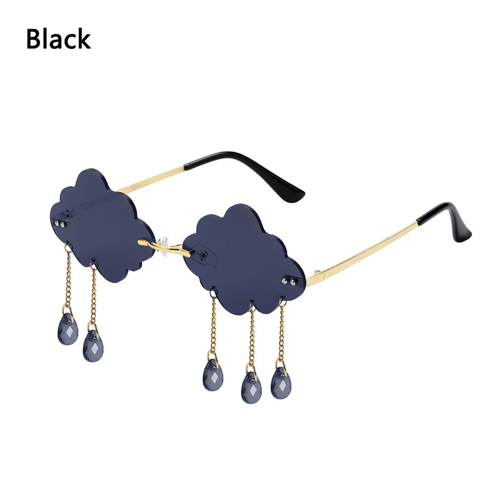 Retro Rimless Cloud Sunglasses