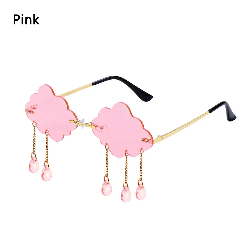 Retro Rimless Cloud Sunglasses
