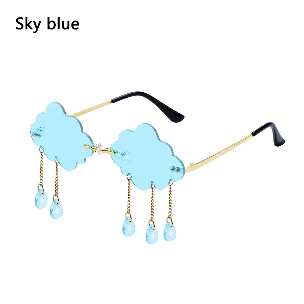 Retro Rimless Cloud Sunglasses