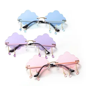 Retro Rimless Cloud Sunglasses