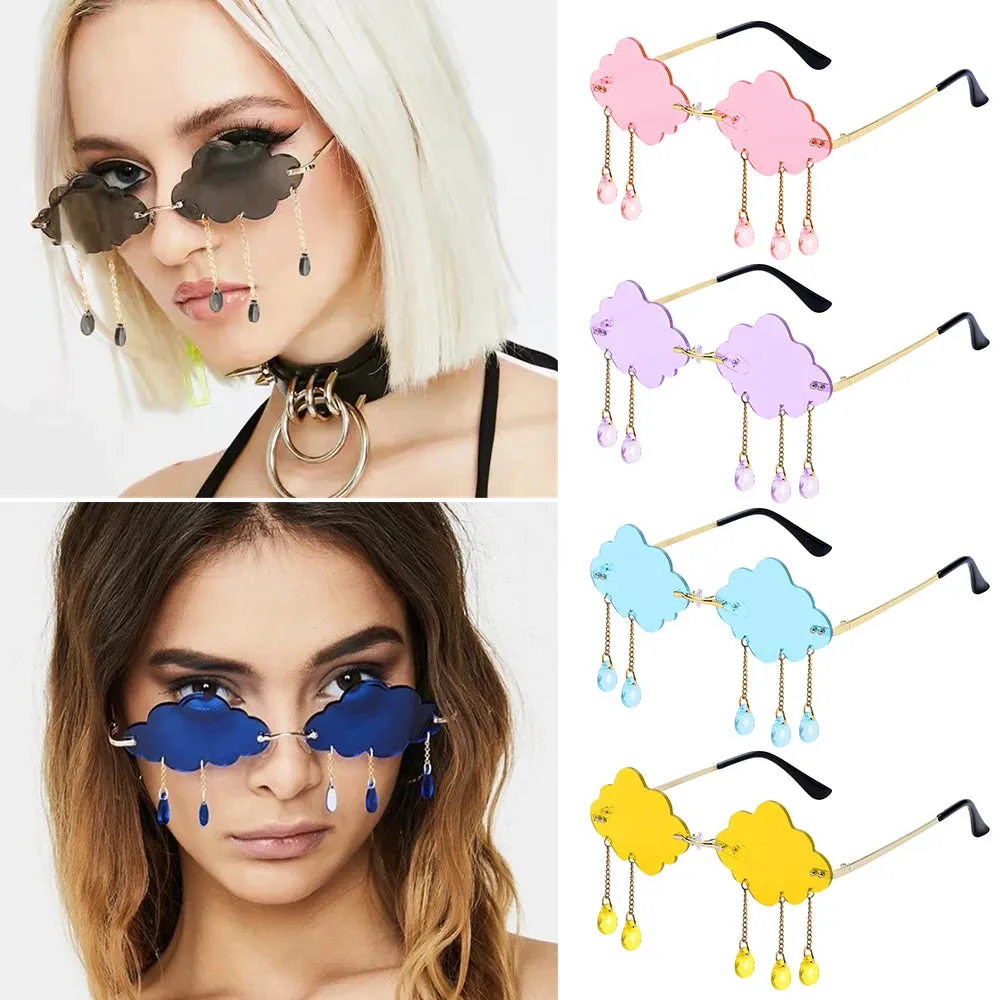 Retro Rimless Cloud Sunglasses