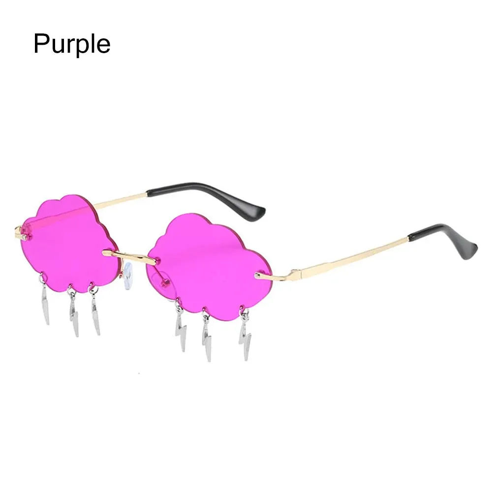 Retro Rimless Cloud Sunglasses