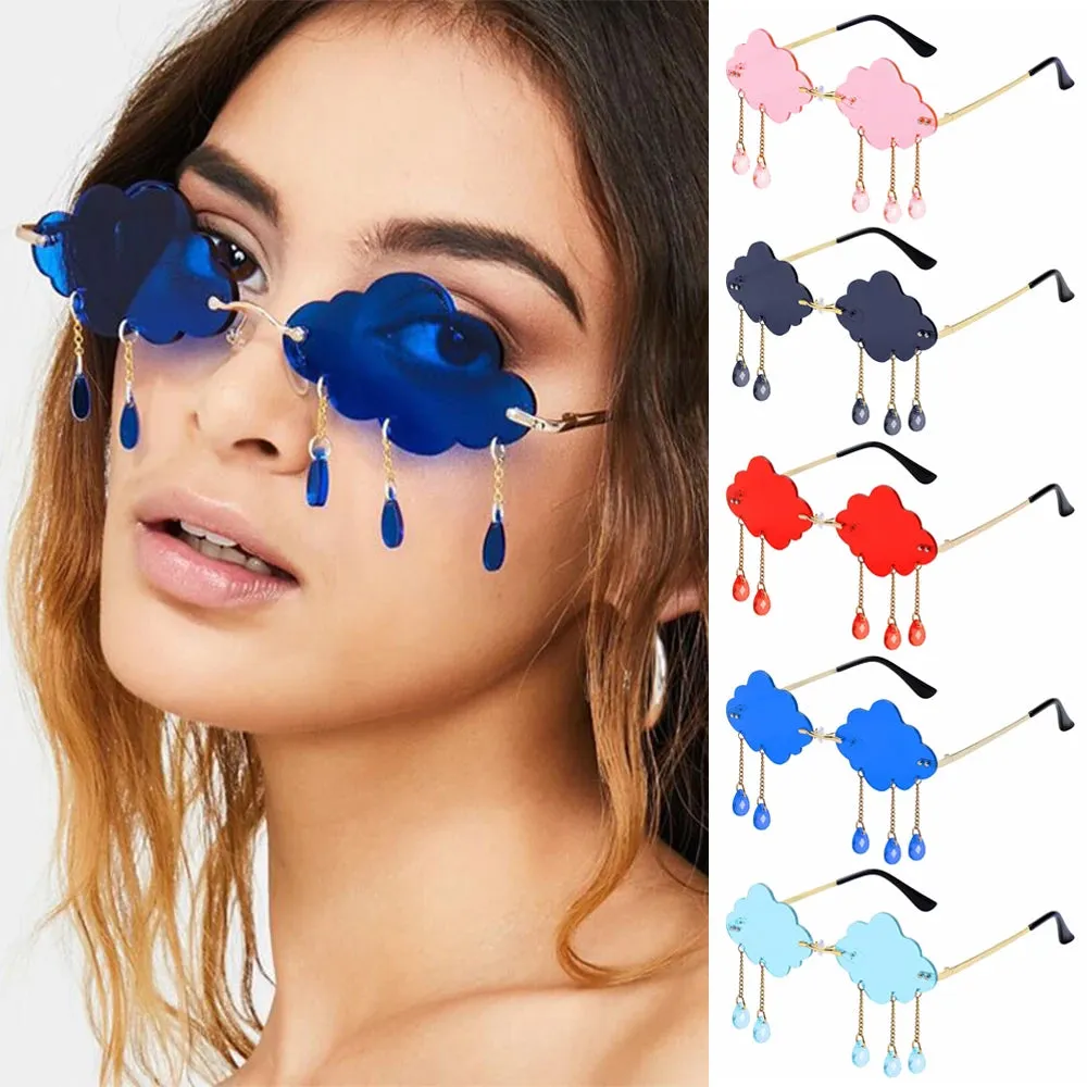Retro Rimless Cloud Sunglasses