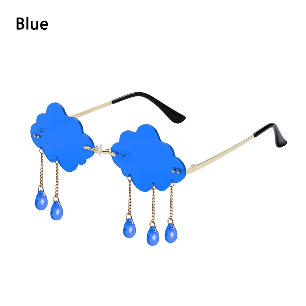 Retro Rimless Cloud Sunglasses