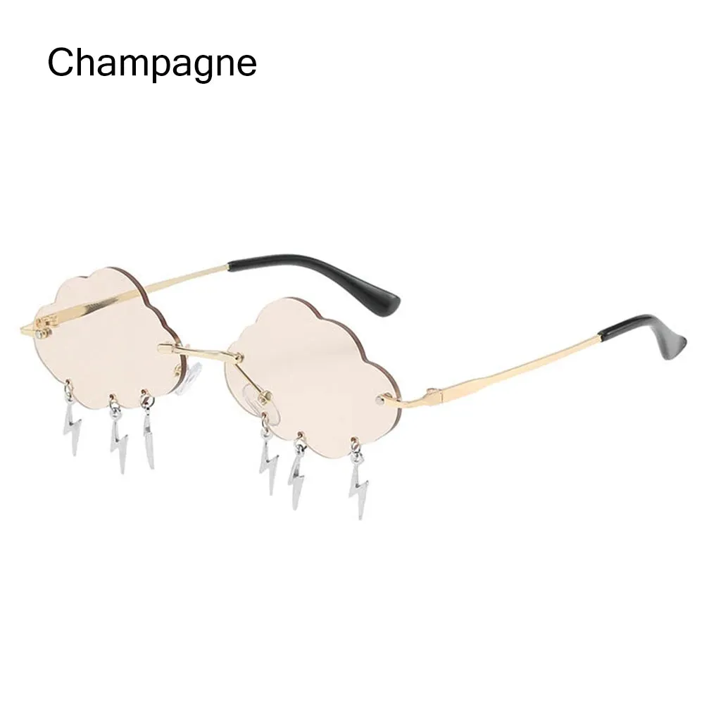 Retro Rimless Cloud Sunglasses