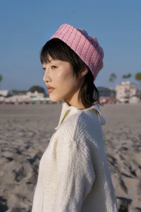 SAILOR HAT PINK TWEED