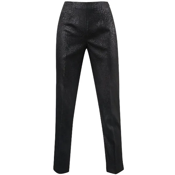 Satin Leopard Classic In Black