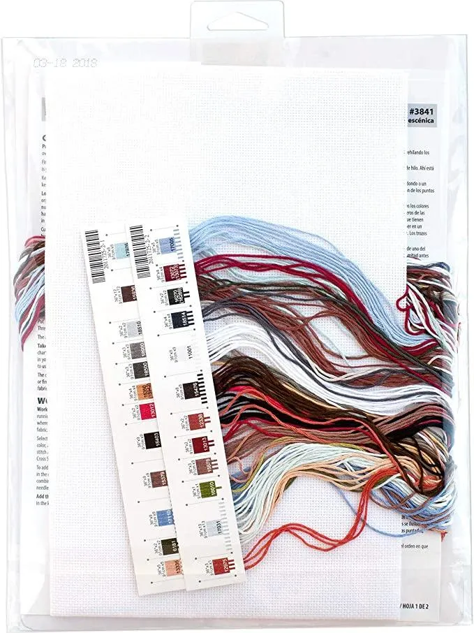 SCENIC FARM, Counted Cross Stitch Kit, 18 Count White Aida, DIMENSIONS (03841)