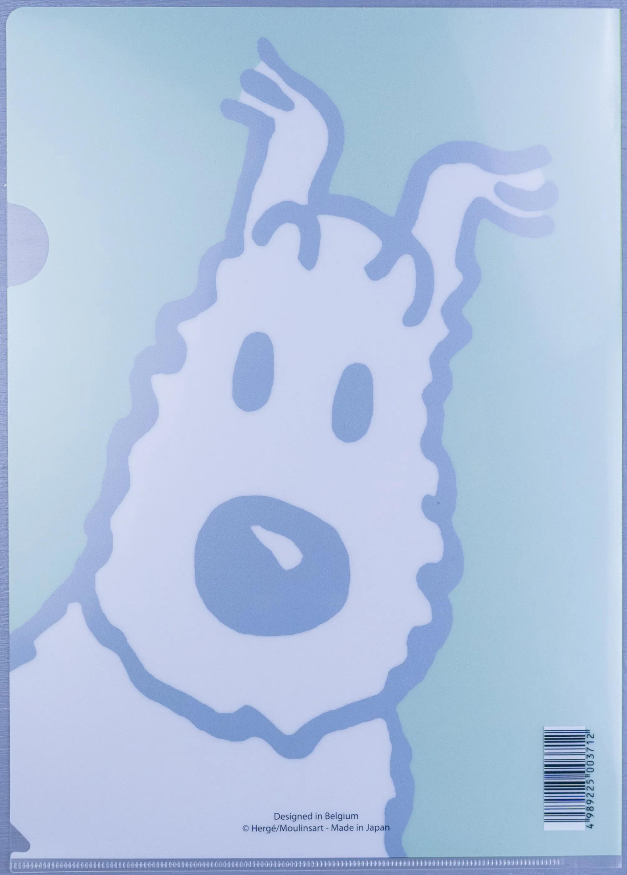 Set x5 Moulinsart Tintin Snowy A4 Plastic Sleeves/Folders