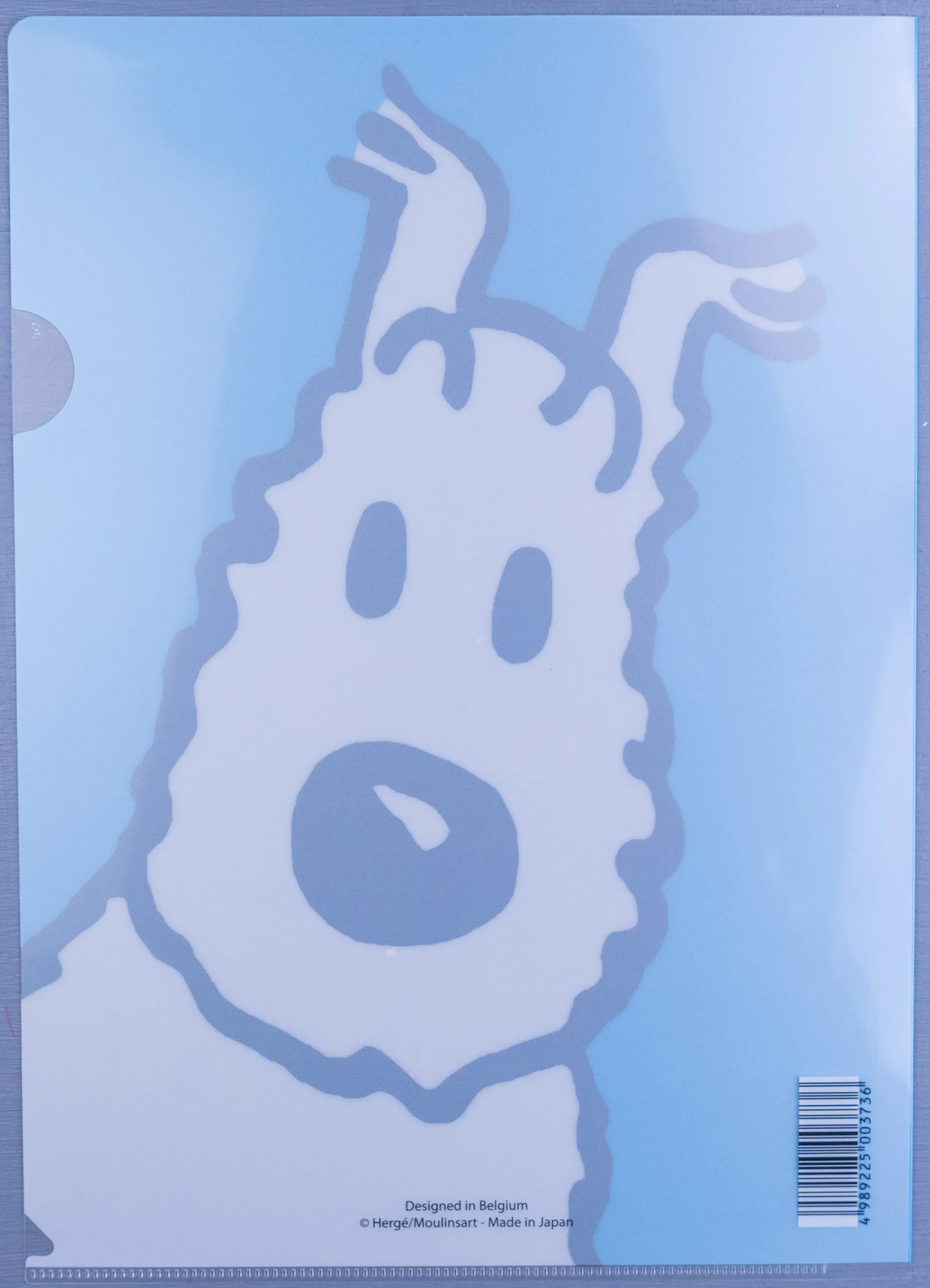 Set x5 Moulinsart Tintin Snowy A4 Plastic Sleeves/Folders