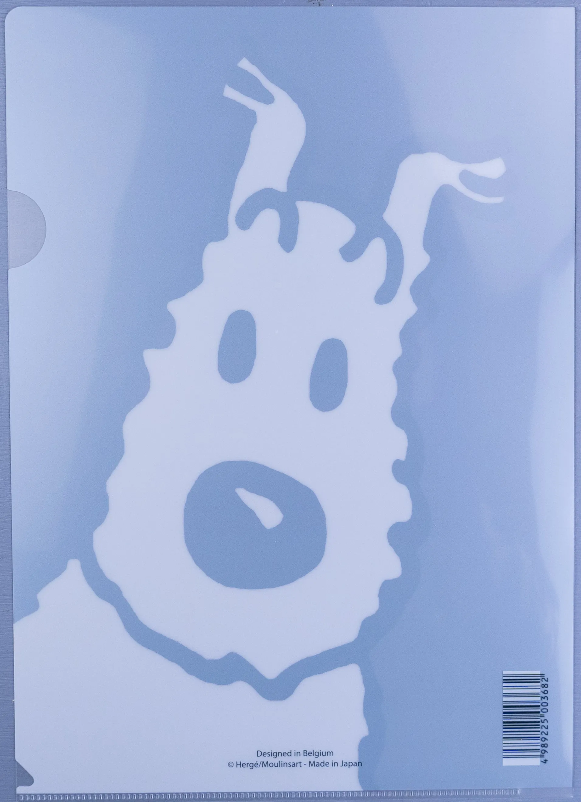 Set x5 Moulinsart Tintin Snowy A4 Plastic Sleeves/Folders