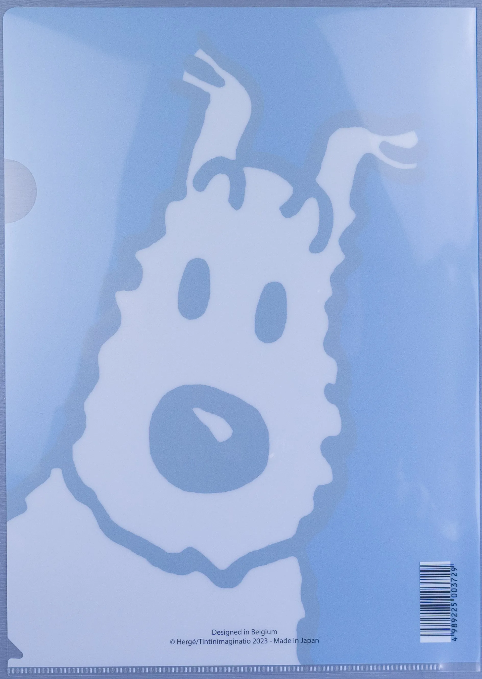 Set x5 Moulinsart Tintin Snowy A4 Plastic Sleeves/Folders