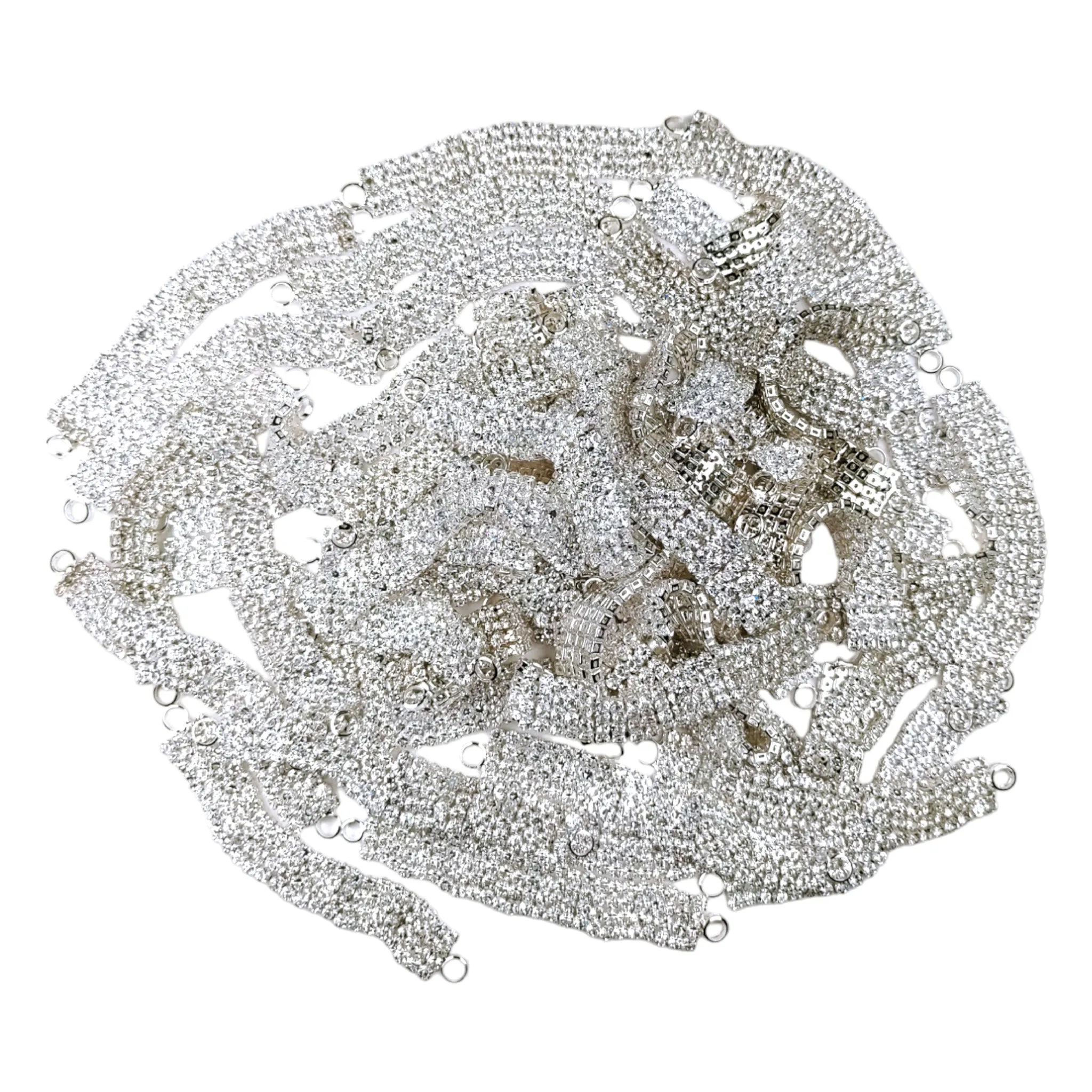 Sparkly Silver Rhinestone Bracelet Charms for DIY Magic ✨