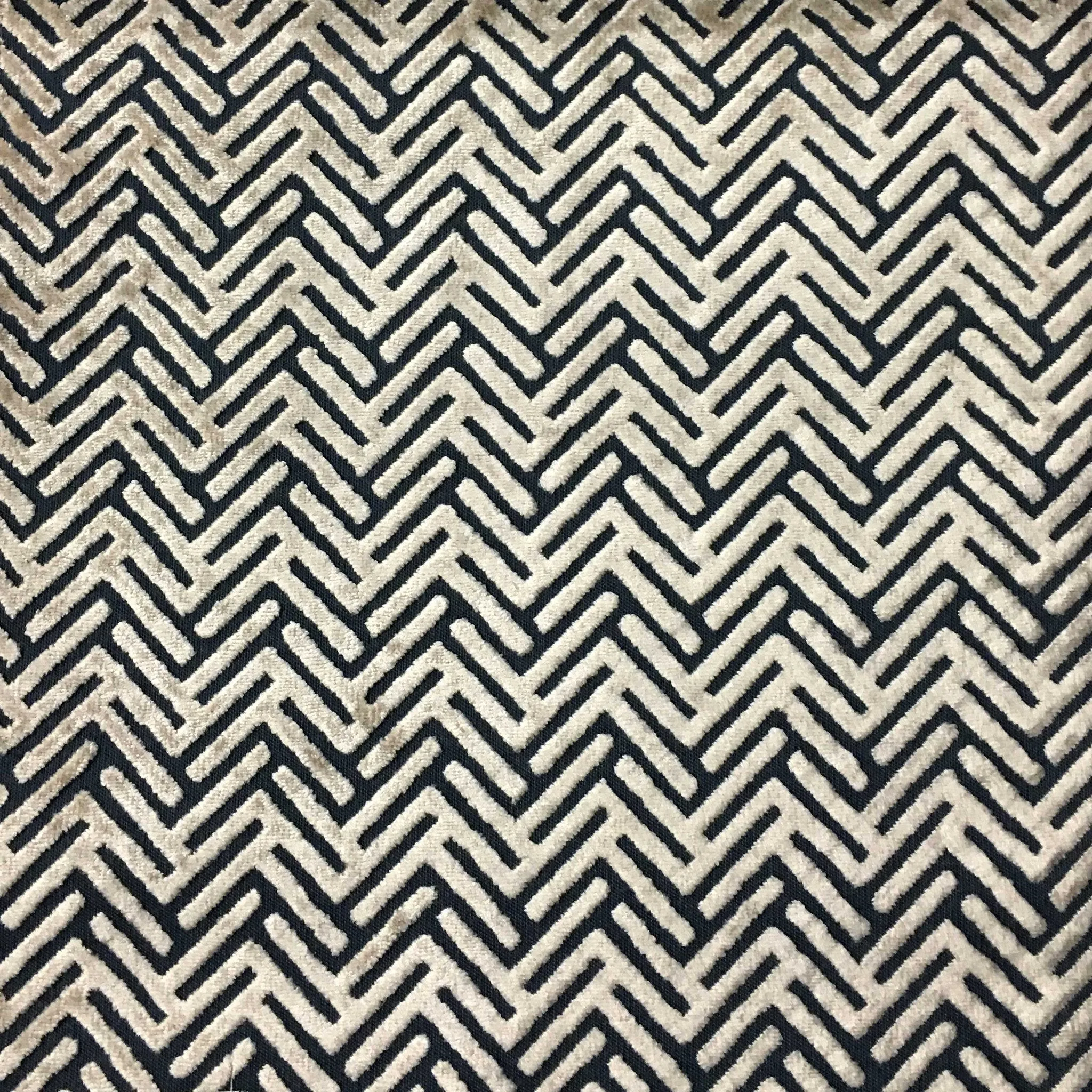 STARLET - GEOMETRIC PATTERN BURNOUT VELVET DRAPERY & UPHOLSTERY FABRIC BY THE YARD