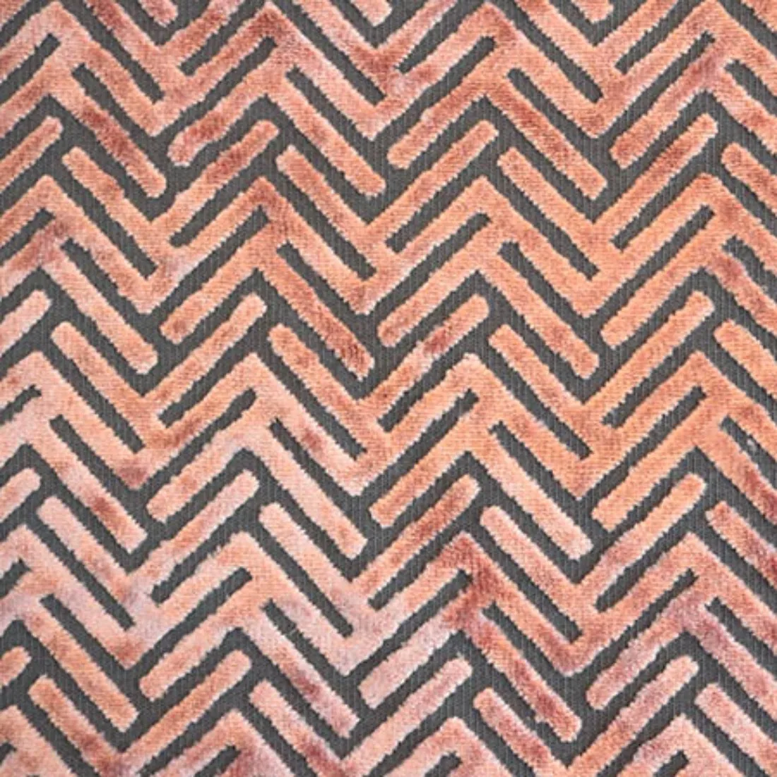 STARLET - GEOMETRIC PATTERN BURNOUT VELVET DRAPERY & UPHOLSTERY FABRIC BY THE YARD