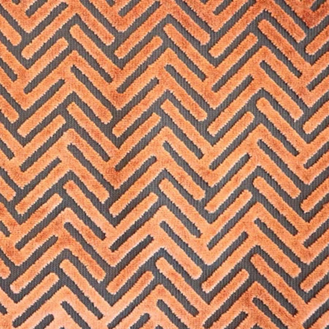 STARLET - GEOMETRIC PATTERN BURNOUT VELVET DRAPERY & UPHOLSTERY FABRIC BY THE YARD