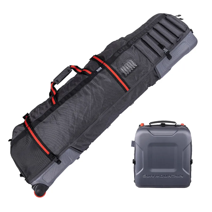 Sun Mountain Kube Travel Cover - Grey/Red