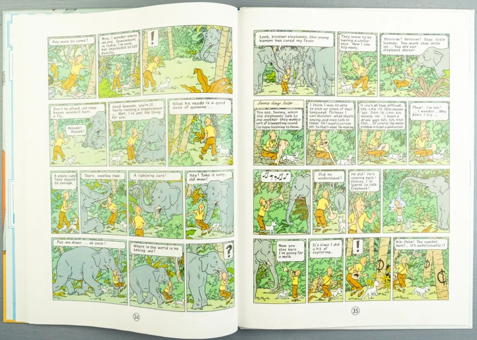 Tintin Cigars of the Pharaoh: Egmont 2000s Hardback Book UK Edition
