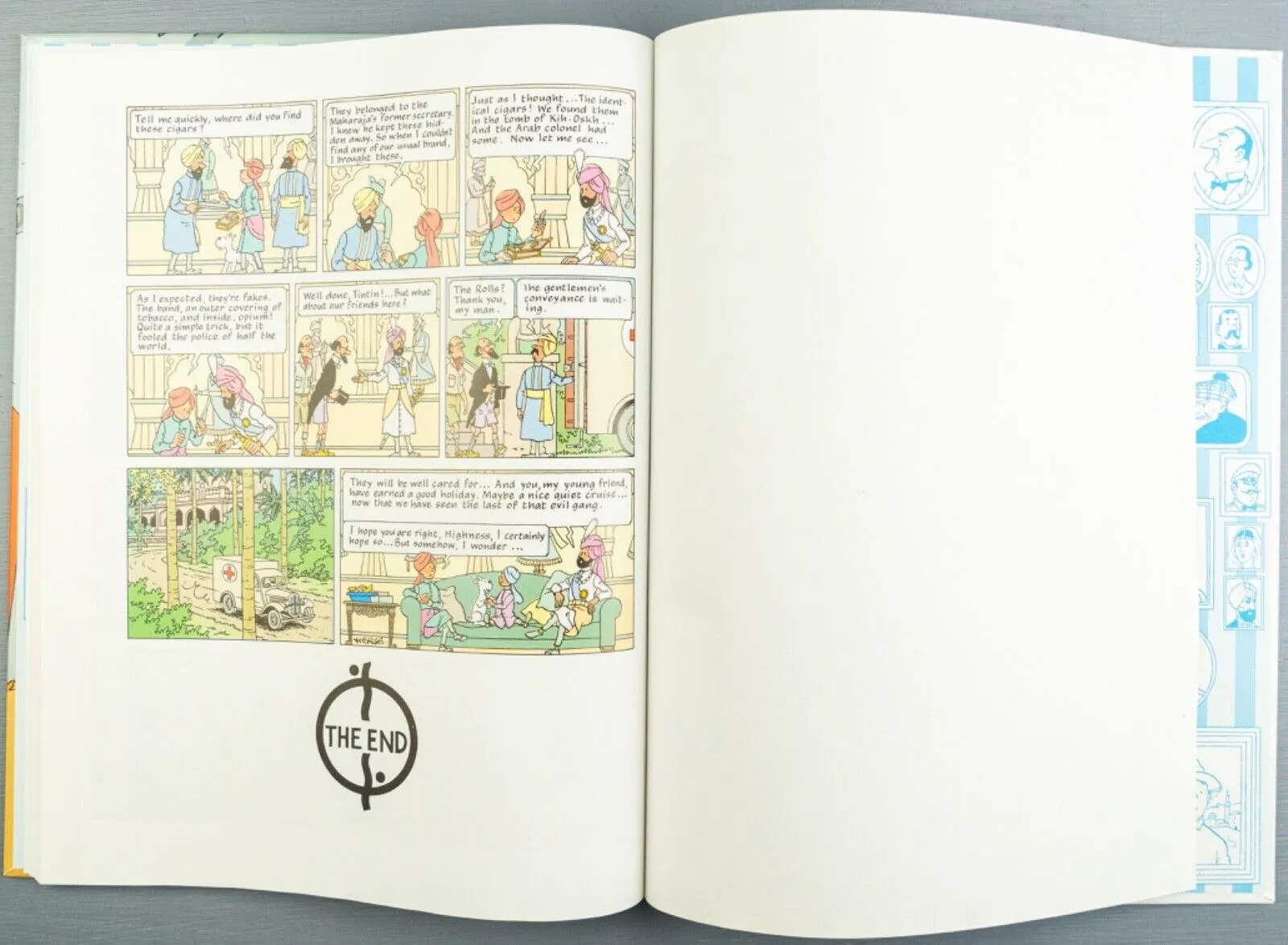 Tintin Cigars of the Pharaoh: Egmont 2000s Hardback Book UK Edition