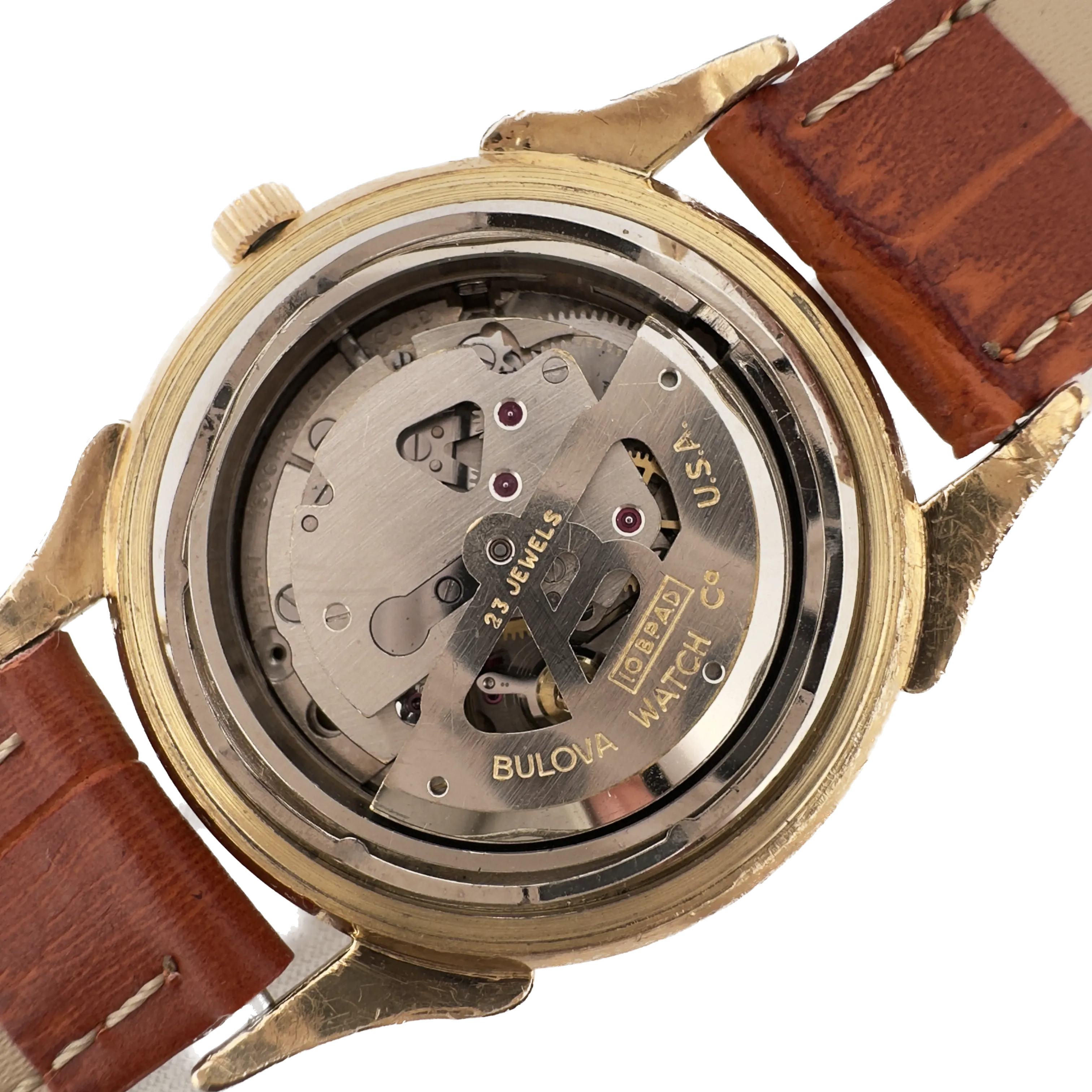 Vintage 1959 Bulova Calendar 23 Men's Mechanical Wristwatch 10BPAD Date Pointer