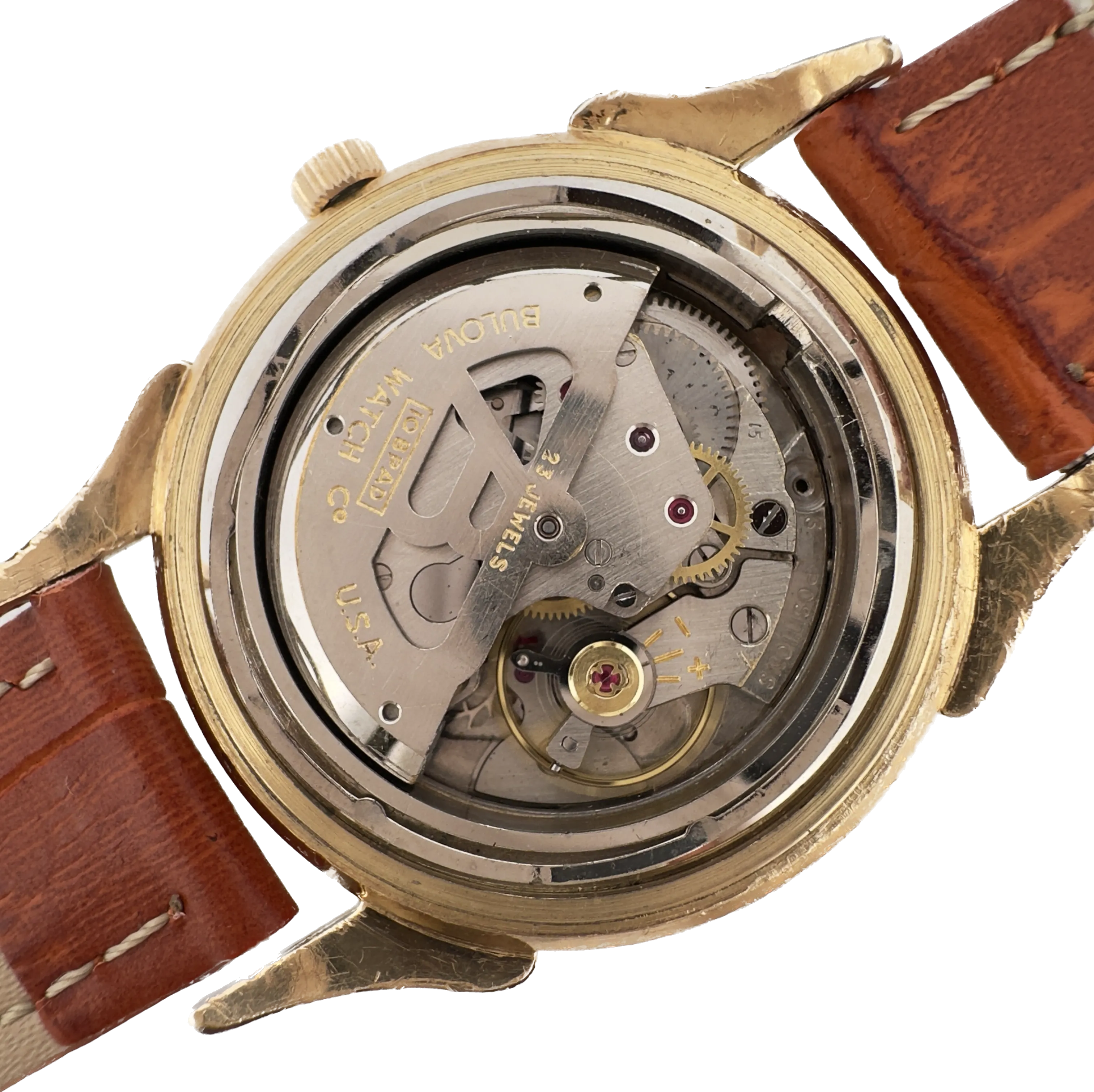 Vintage 1959 Bulova Calendar 23 Men's Mechanical Wristwatch 10BPAD Date Pointer