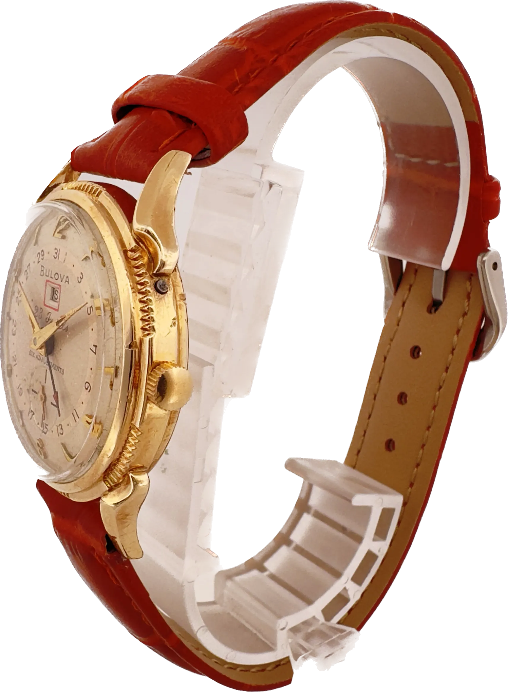 Vintage 1959 Bulova Calendar 23 Men's Mechanical Wristwatch 10BPAD Date Pointer