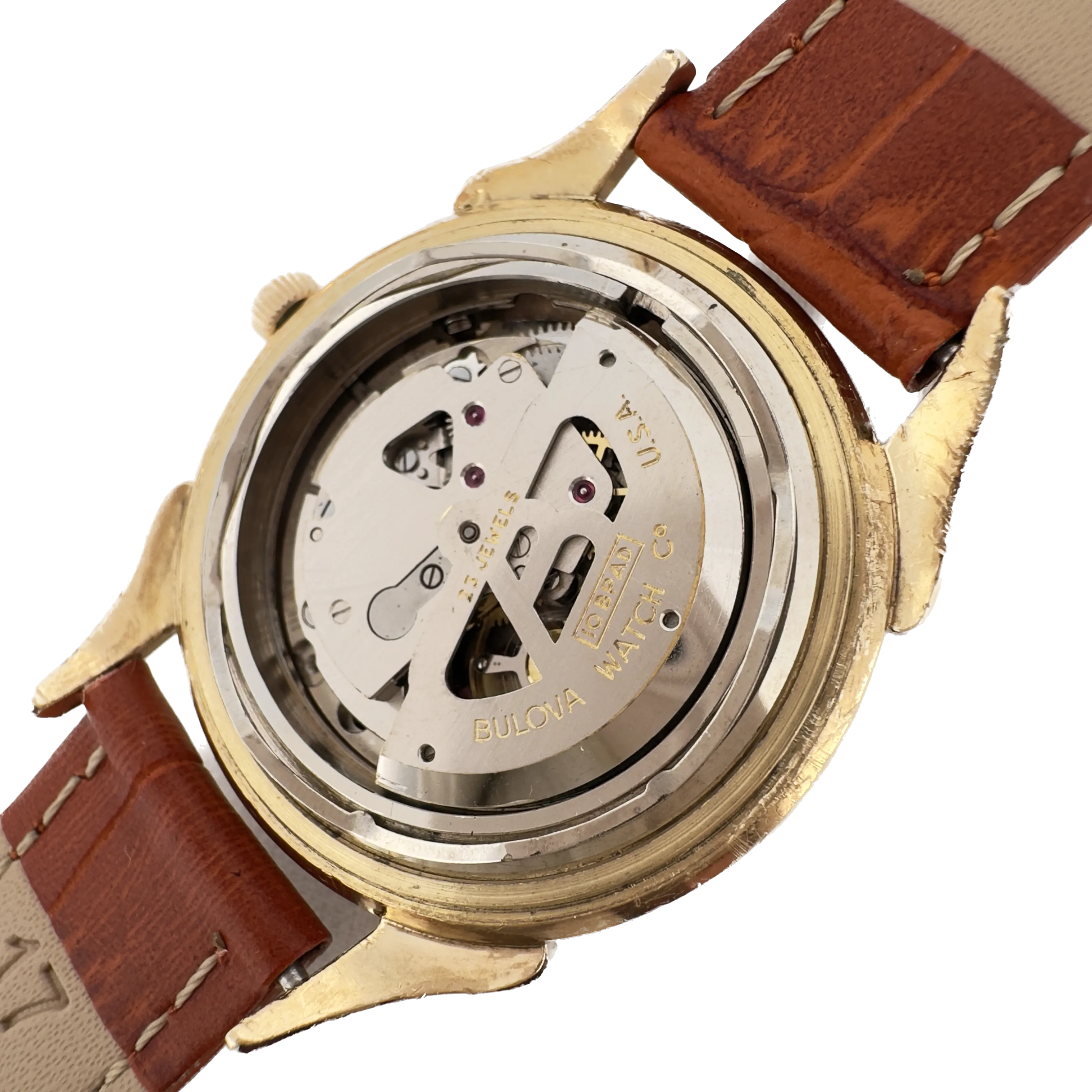 Vintage 1959 Bulova Calendar 23 Men's Mechanical Wristwatch 10BPAD Date Pointer
