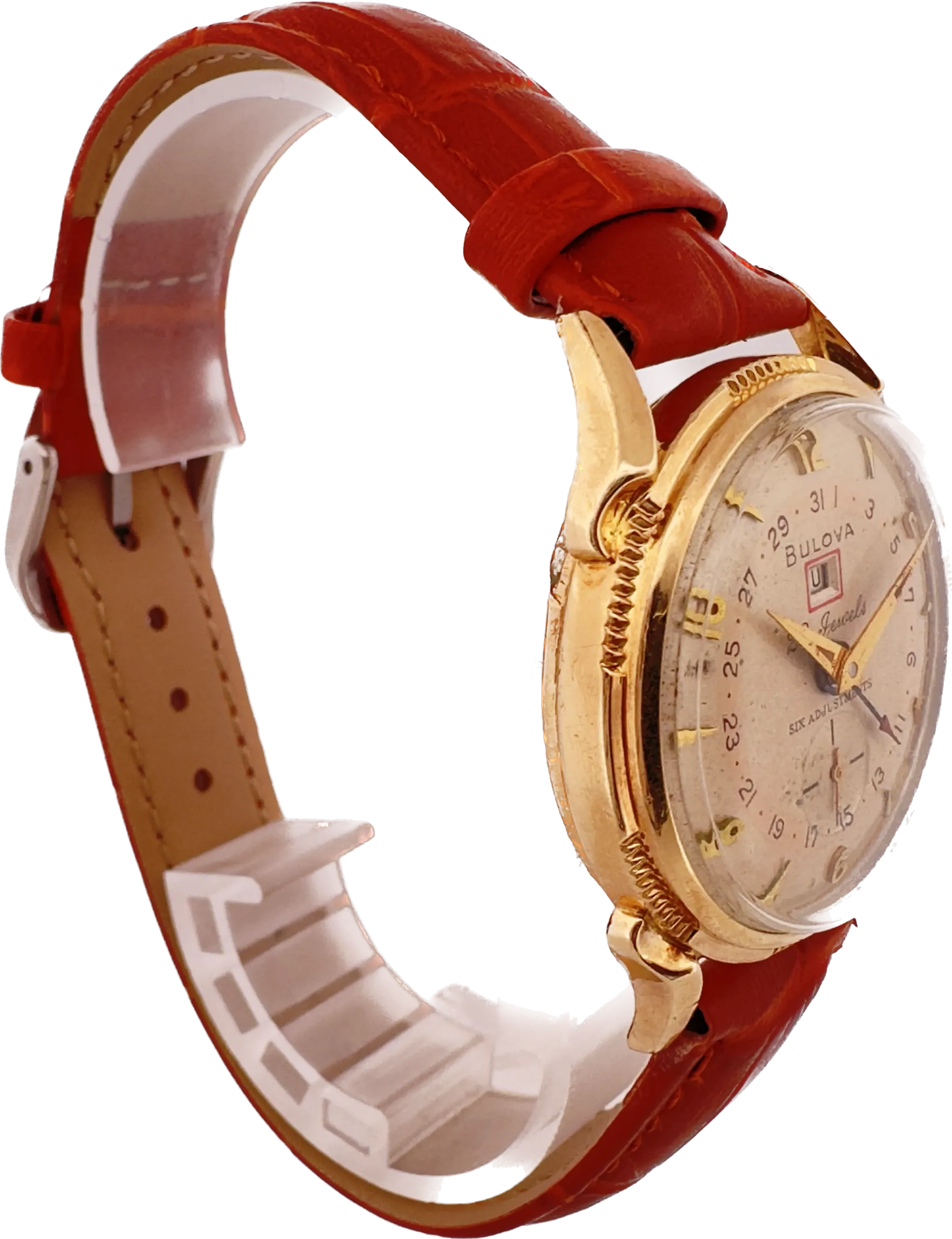 Vintage 1959 Bulova Calendar 23 Men's Mechanical Wristwatch 10BPAD Date Pointer