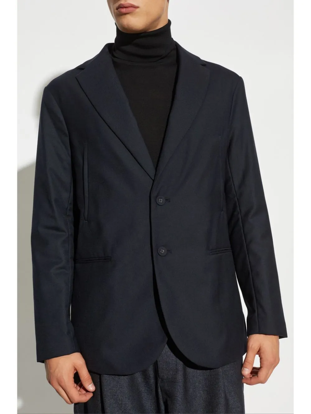 WOOL BLEND SINGLE-BREASTED JACKET